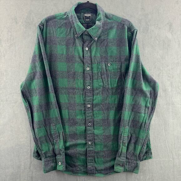 Todd Snyder Green Plaid Button Shirt Size L - Picture 1 of 10